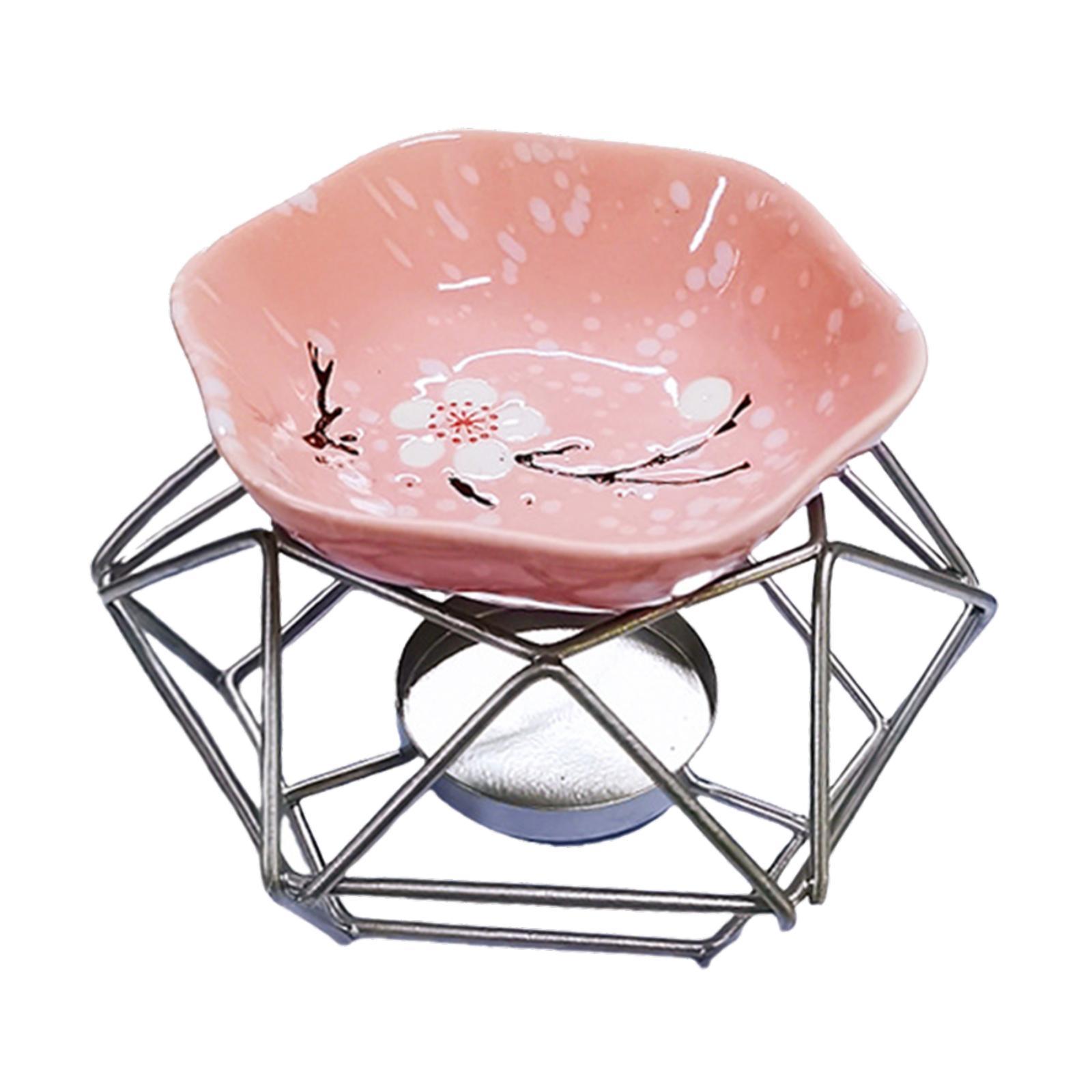 Bothyi - Candelabro Con Quemador De Aceite Esencial Para Dormitorio, Sala De Estar, Adorno Rosa