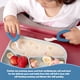 thumbnail image 2 of Baby Self-Feeding Training Spoon And Fork Set With Box, BPA Free Cute Loop Toddler Training Set, Silicone/ABS Large Utensil Set (Blue), 2 of 4