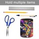 thumbnail image 5 of Chica Lunar-theme Cylinder Pen Holder Pencil Organizer with Flannel Lining PVC Leather Material Cardboard Base for study work 10*8CM, 5 of 6