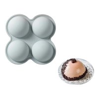 Genérico - Molde De Silicona Esfera Molde Silicona 4 Media Esfera 7,5Cm