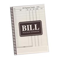 Bothyi - Cuaderno De Seguimiento De Facturas Diario De Finanzas Personales Pago De Facturas Mensual Portátil