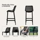 thumbnail image 3 of Pack 4 Taburetes Bar Pisos Sillas Altas Cocina Respaldo Exterior Berlin Negro, 3 of 8