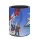 thumbnail image 3 of Capitán Planeta-theme Cylinder Pen Holder Pencil Organizer with Flannel Lining PVC Leather Material Cardboard Base for study work 10*8CM, 3 of 6