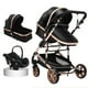thumbnail image 4 of Coche con silla de nido y base de auto premium 3 en 1 Negro, 4 of 5