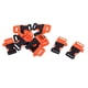 thumbnail image 2 of 10pcs Cordón Pulsera Lado Lanzamiento Hebilla Supervivencia Silbido 5.5x3.5cm Naranja, 2 of 3