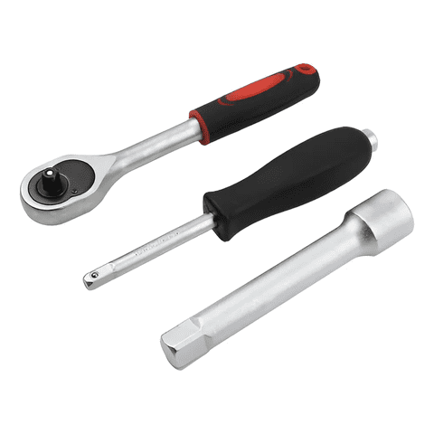 Genérico - Caja Herramientas Dados Llaves 94 Piezas Acero Crv - Norplat Color Azul