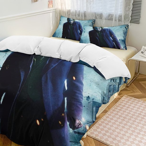 The Dark KnightCartoon Collection 3-Piece Comforter Set, Personalized Bedding Decor for Kids And Teens Bed Sheets