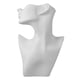 thumbnail image 5 of Exhibición de collar y aretes Soporte de joyería Media cara Modelo femenino Cabeza Exhibición de aretes Soportes Exhibición de maniquí de joyería para , Blanco, 5 of 5