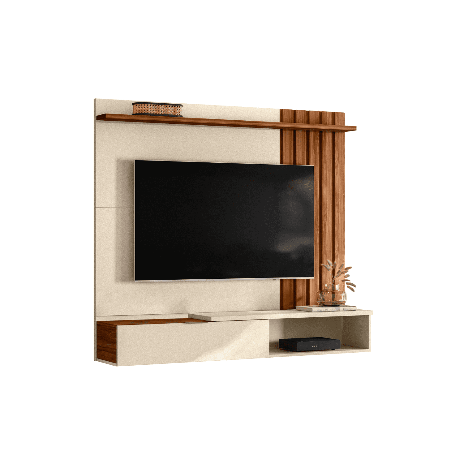 Exit - Estante Tv Hasta 65 Pulgadas Vegas Gris Miel