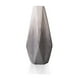 thumbnail image 2 of Set 2 jarrones geométricos de cerámica gris, 2 of 5