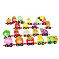 Magideal - Juego Tren Palabras Mara Educación Temprana Vocabulario Inglés Iluminación Bloques Ensamblaje Tire A Lo Largo L Tren Juguetes