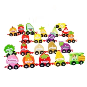 Magideal - Juego Tren Palabras Mara Educación Temprana Vocabulario Inglés Iluminación Bloques Ensamblaje Tire A Lo Largo L Tren Juguetes