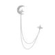 thumbnail image 5 of Broche De Cadena Con Borlas Para Hombre, Elegante, Duradero, Para Celebración, Padre, Esmoquin De Camisas, Plateado, 5 of 5