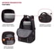 thumbnail image 4 of Mochila para portátil SwissGear 3258 negra para portátil de 17 pulgadas, 4 of 6