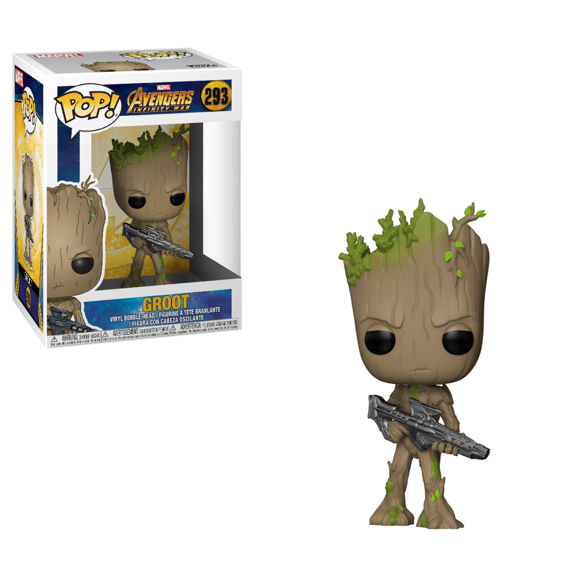 Figura Coleccionable Funko Pop Groot W/Blaster Marvel 26904
