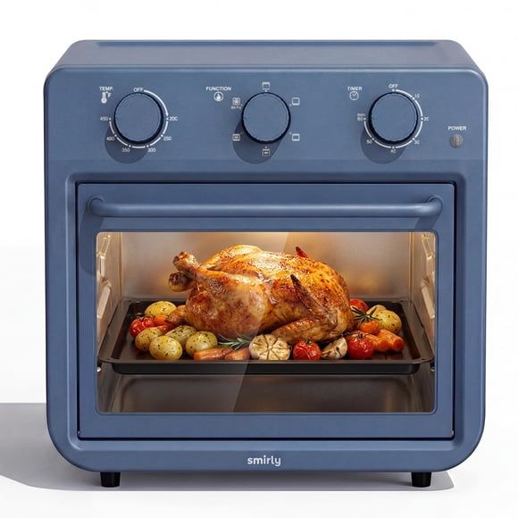 Horno freidora de aire SMIRLY 27 qt 1800 W 6 en 1 azul