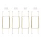thumbnail image 1 of Uxcell 4 Pcs Colgador de Placas 8 x 2.8 pulgadas Tipo U Zincado Colgadores de Placas Invisibles de Pared Oro, 1 of 6