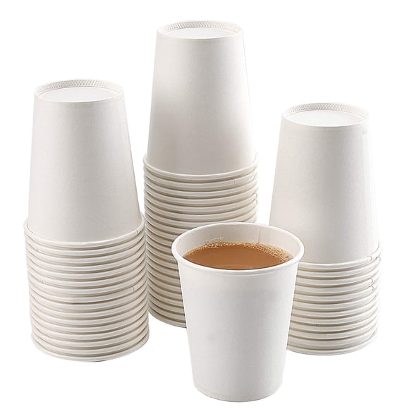 Vasos de papel Walasaso, 8 onzas, 150 unidades, desechables, para fiestas de café
