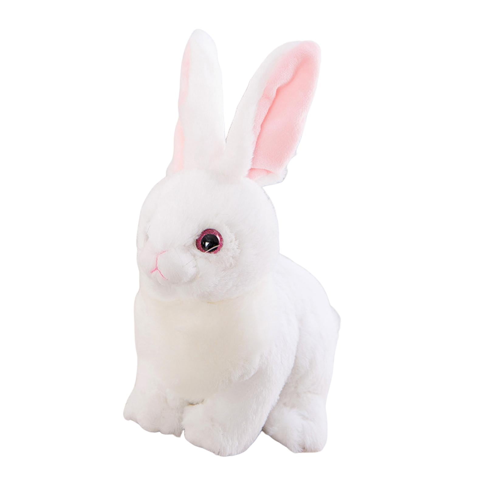 Bothyi - Conejo De Peluche Conejo De Vacaciones De Pascua Con Orejas Largas Para Niños Pequeños Regalo De Pascua Blanco 32 Cm