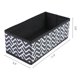 thumbnail image 4 of REGALWOVEN 1 Pack Bins de Almacenamiento de Tela, Organizadores de Armario Plegables para Estantes, Perfectos para Guardar Ropa Libros Patrón Ondulado Negro 11*5.5*3.9, 4 of 6