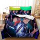 thumbnail image 1 of Ca-rtoon A-ime Duvet- Cover Bed-ding Jujutsu Ka-isen -3 Piece S-etBed D-uvet Cove-r with Pillo-wcases, 1 of 5
