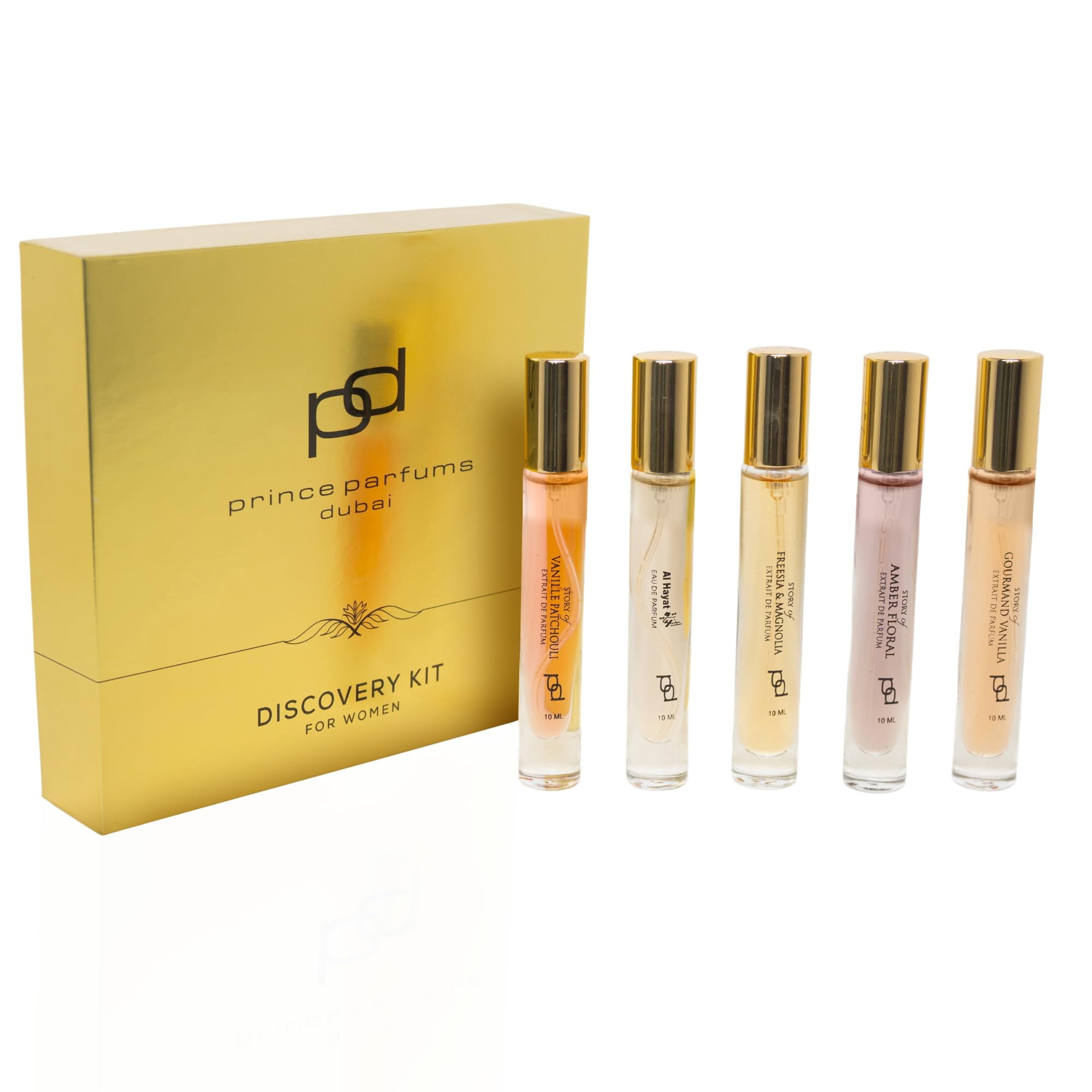 Pp Prince Parfums Dubai - Perfume Prince Parfums Dubai Discovery Kit Para Mujer, 10 Ml X 5