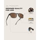 thumbnail image 5 of Gafas De Sol Polarized Square Para Hombre Crystal Stone, 5 of 9