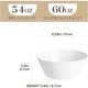 thumbnail image 2 of MALACASA 60 OZ Large Salad Soup Bowls Set of 4, White Ceramic, 2 of 3