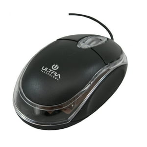 Mouse Optico Ultra Usb Negro Transparente