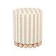 thumbnail image 1 of Otoman Tov Furniture Dex de lino a rayas beige, 1 of 8