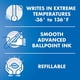 thumbnail image 5 of Bolígrafo PILOT Acroball PureWhite Advanced Ink Black, paquete de 14, 5 of 5