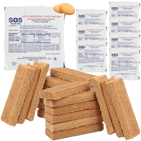 Barra de emergencia S.O.S. Food Lab 3600 Cal 8 unidades