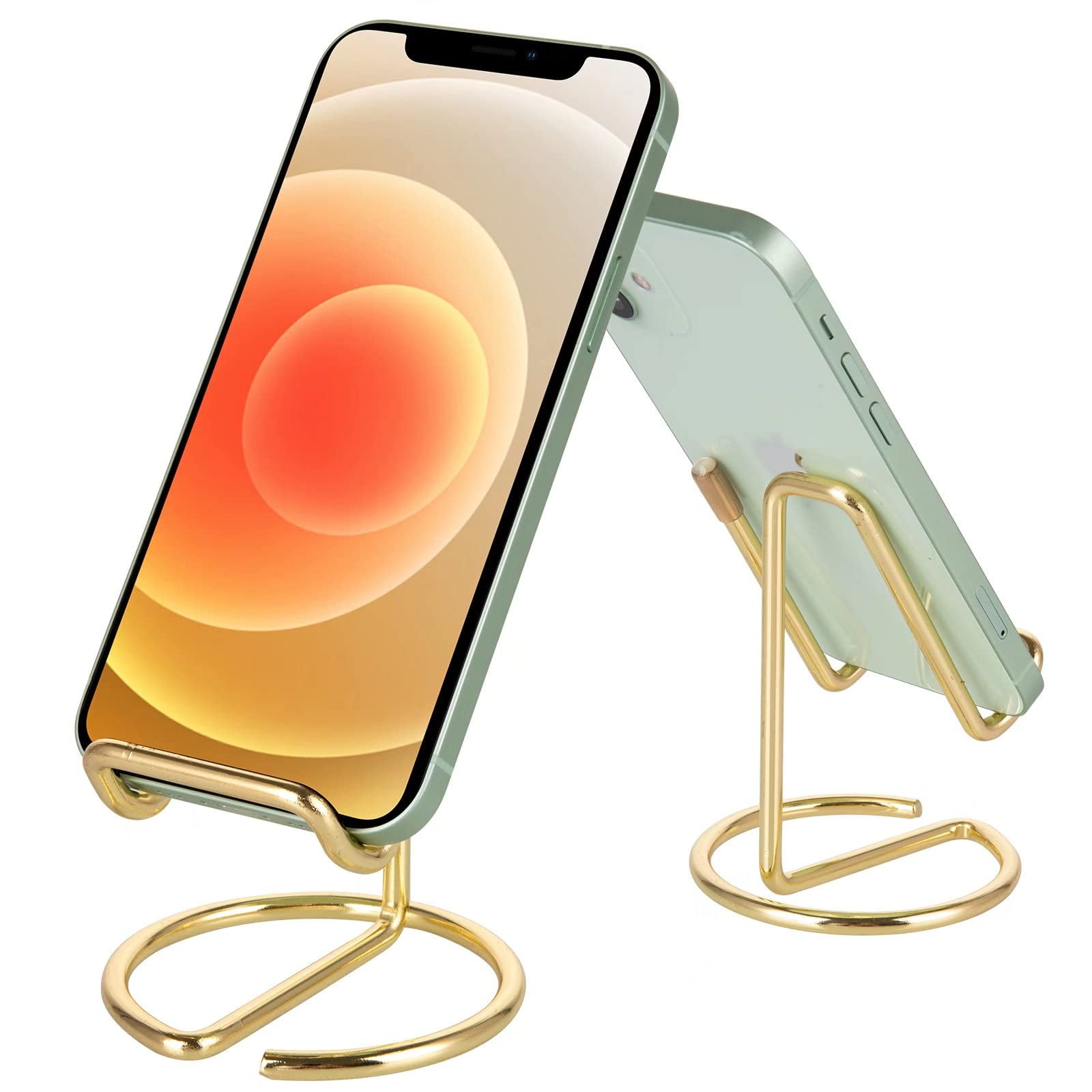 Soporte Para Teléfono Celular Roposy, Soporte De Escritorio De Metal Dorado