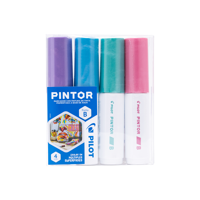 Pilot - Pintor Set Metalizado Punta Biselada 4 Un.