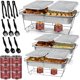thumbnail image 1 of Juego de platos tipo buffet para irritar COMFICOVE, 33 piezas, con calentadores de alimentos, 1 of 7