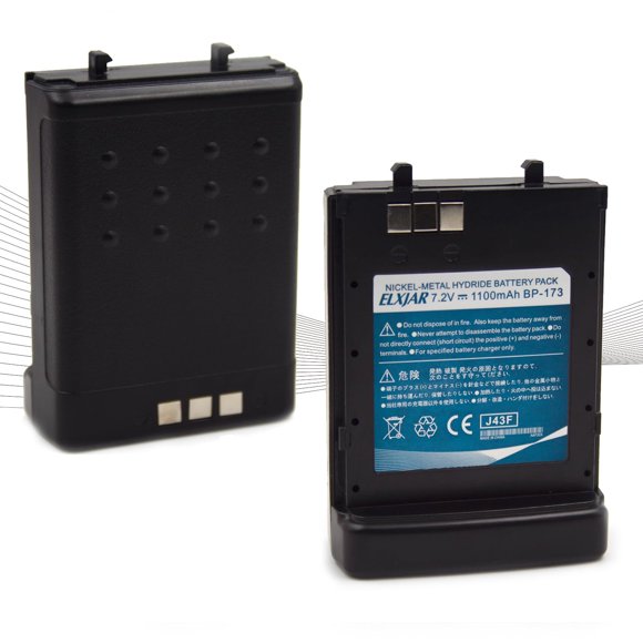 Batería elxjar BP-173 Ni-MH 7,2 V 1100 mAh para Icom IC-T7H