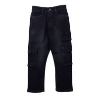 Pillin - Jeans Niño Cargo Cintura Ajustable Gris