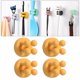 thumbnail image 5 of Soportes De Silicona Para Cepillos De Dientes Montados En La Pared Para Colgar Razor Kitchen College Yellow, 5 of 6