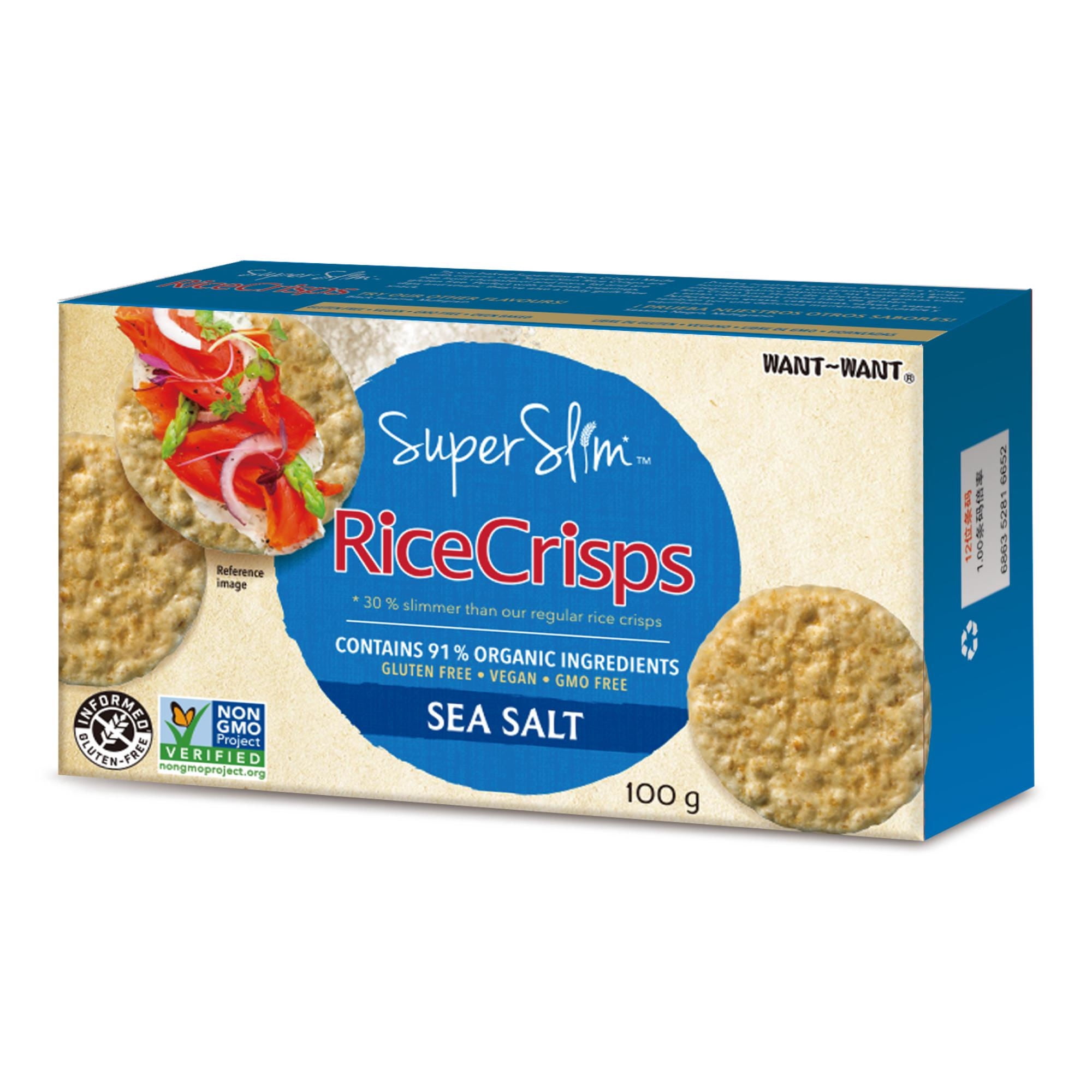 Galleta De Arroz Sabor Sal De Mar 100 gr Ricecrisps