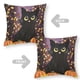 thumbnail image 2 of Black Cat Party Fundas de almohada de terciopelo con tema, regalos de funda de almohada, decoración para el hogar, cojín de lanzar, regalo de cumpleaños para fans y parejas.50*50cm., 2 of 6