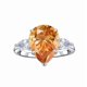 thumbnail image 1 of Anillos de Moissanita de 3 Piedras de 6 Quilates para Mujer Color D Claridad VVS1 Anillo de Diamante en Forma de Pera Anillo de Compromiso de Plata Esterlina 925 Talla 5-9, 1 of 8