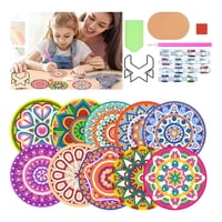 Genérico - Kit 10 Posavasos Pintura Diamante Mandala