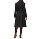 thumbnail image 3 of INSPIRE CHIC Abrigo de Trinchera de Imitación de Gamuza para Mujeres con Solapa Muescada, Doble Botonadura, Cinturón, Mangas Largas, Talla M, Negro, 3 of 6