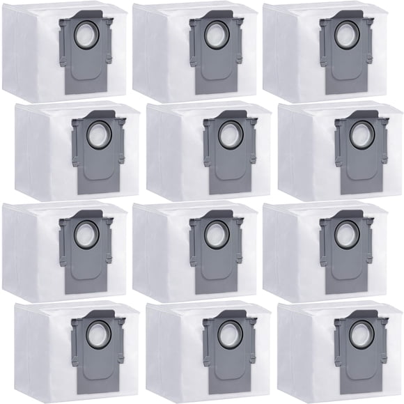 Paquete de 12 bolsas de polvo para Roborock Q5 Q5+ Q7 Q7+ Q7 Max Q7 Max+ S7 MaxV Ultra S8+ S8 Pro Ultra