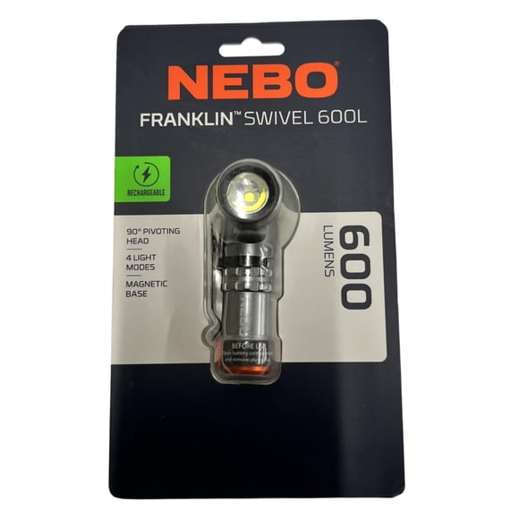 Linterna NEBO Franklin Swivel 600L recargable de 600 lúmenes