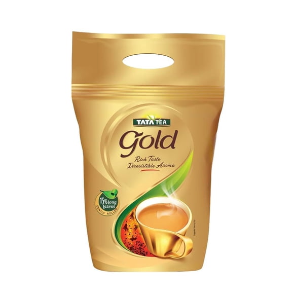 Té Tata Gold 1000g Hojas Largas Suavemente Enrolladas