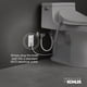 thumbnail image 4 of Asiento para bidé y inodoro Kohler PureWash E580, redondo, blanco, 4 of 6