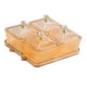 thumbnail image 2 of Plato De Frutos Secos Con Tapa, Plato De Lujo Para Dulces Y Nueces, Para Condimentos Caseros, Vacaciones, Dorado, 2 of 3