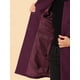 thumbnail image 5 of Abrigo de Invierno de Mujer INSPIRE CHIC de Largo Medio con Cuello Alto, Abotonado, con Bolsillos Inclinados y Forro Completo Rojo Purpúreo L, 5 of 6