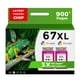 thumbnail image 1 of Cartuchos de tinta Relcolor 67XL Color de repuesto para HP 67 XL, 1 of 8